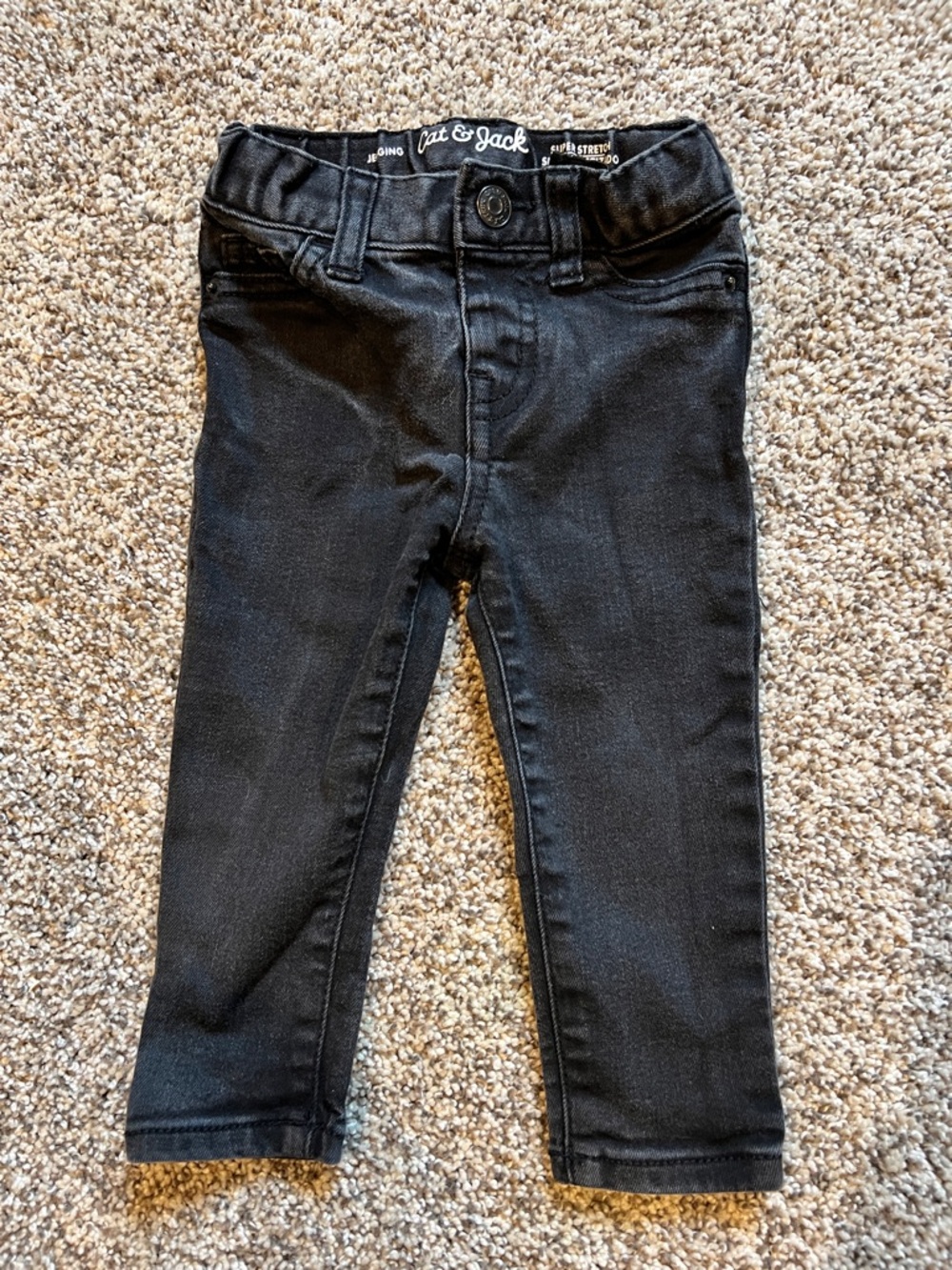 Cat & Jack Black Kids Stretch Jeans